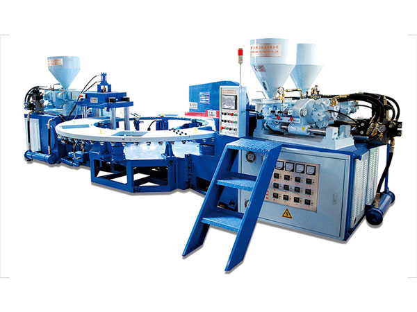 Three Color PVC Slipper Upper Injection Molding Machine